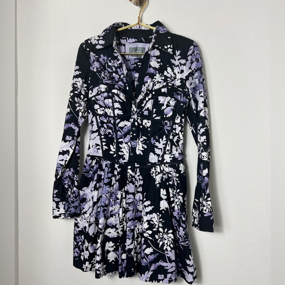 EUC Anthropologie Corset Shirt 100% Cotton Dress Sz 6 - Picture 8 of 16